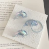 Acrylic two-color UV-coated dolphin beads, straight hole beads, diy loose bead bracelet, necklace, beaded mobile phone chain accessories Item Picture
